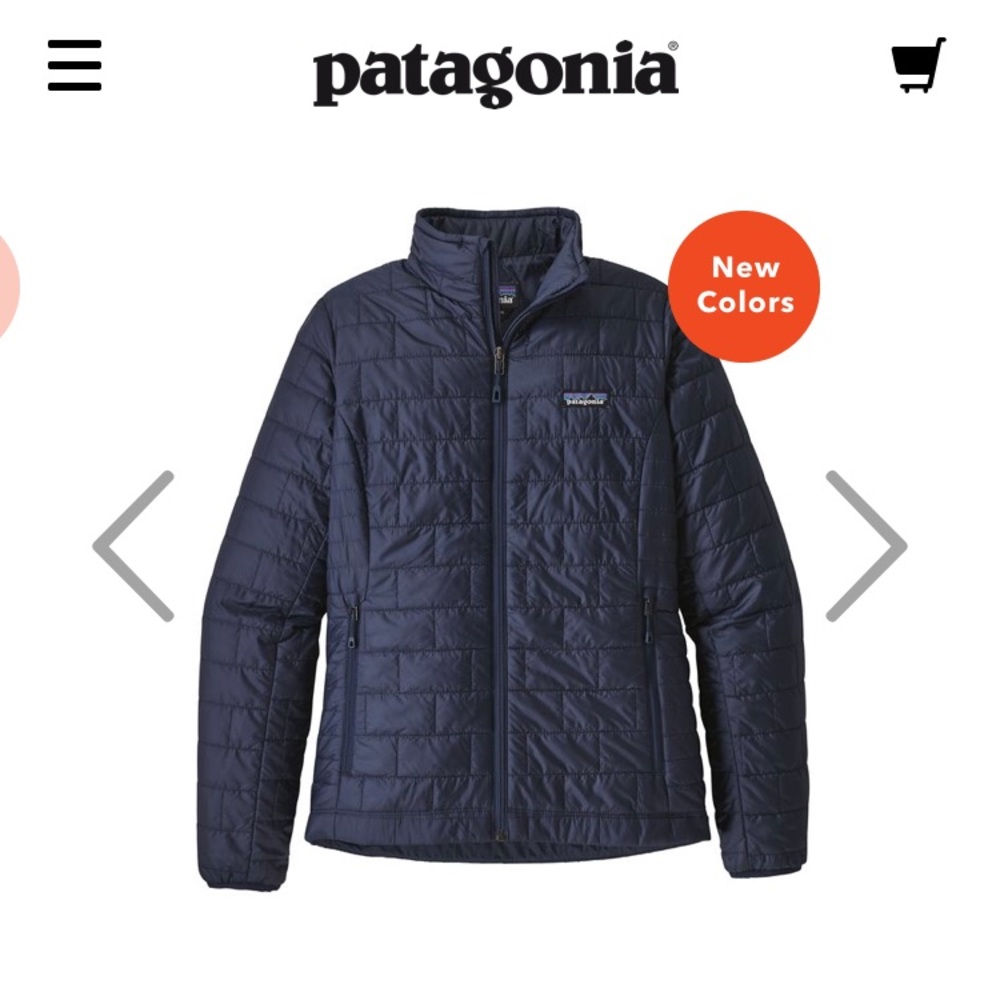 Women’s nano puff jacket in Navy